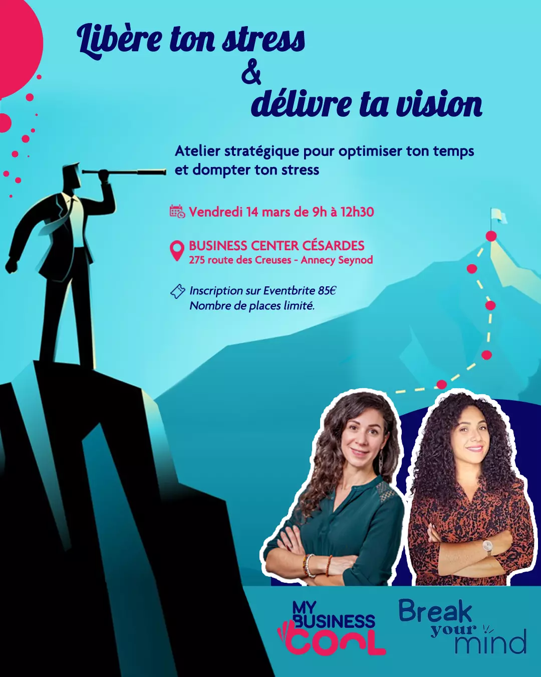 Atelier le 14 mars : Libère ton Stress et Délivre ta vision