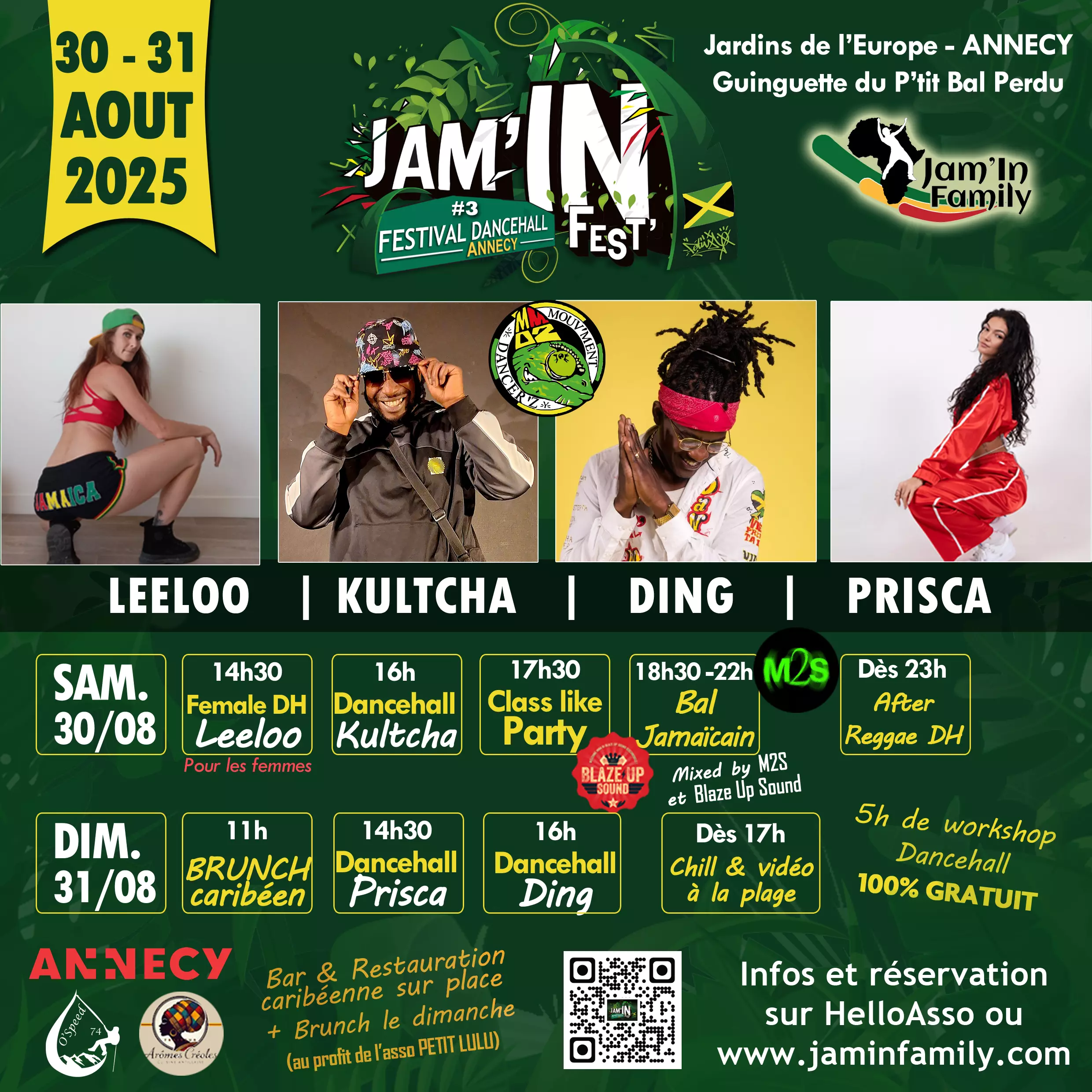 Jam'in Fest' Programme